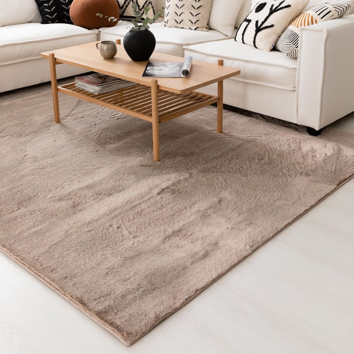 Lumihiutale matto 160x230 cm taupe