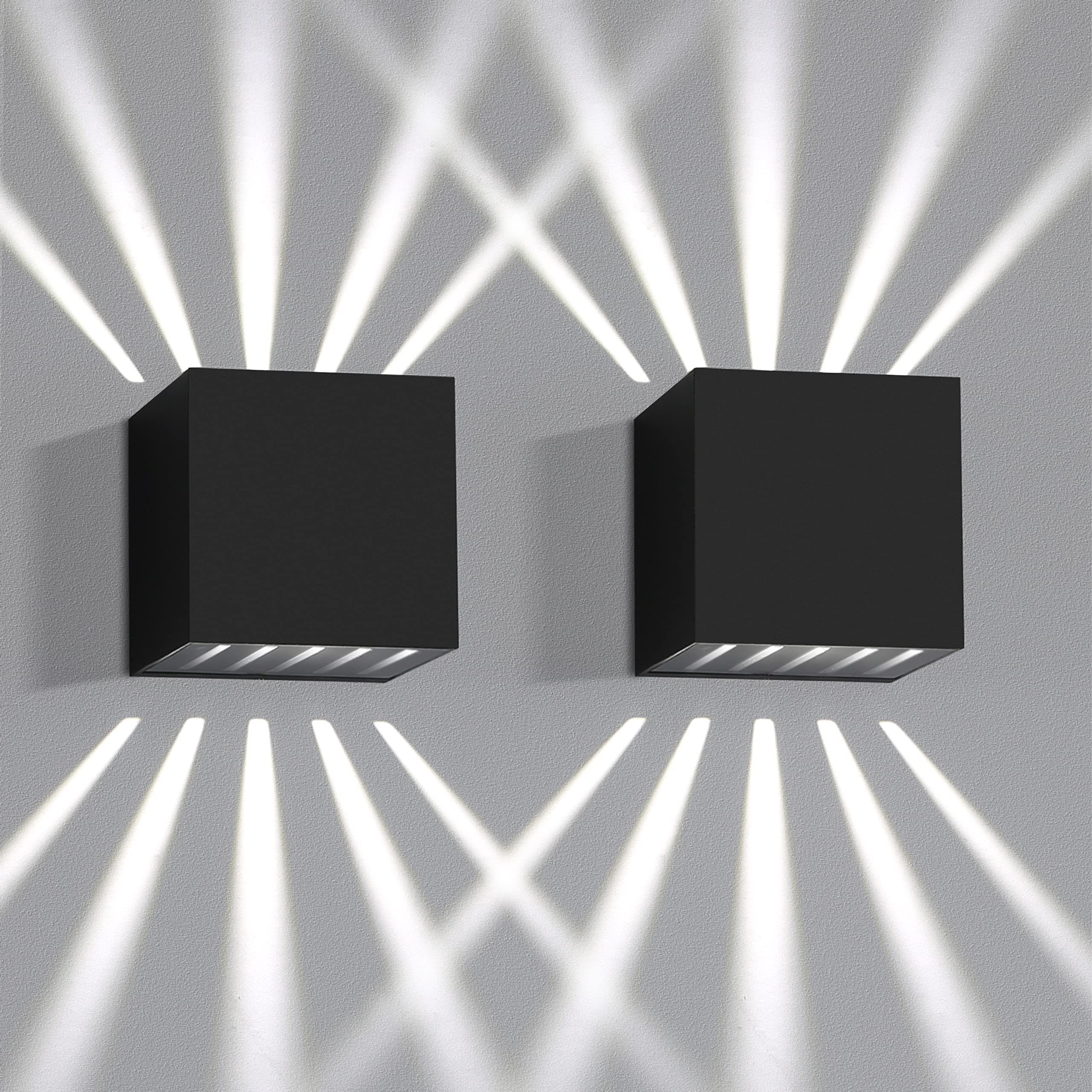NETTLIFE 2 kpl LED-seinävalaisin IP65